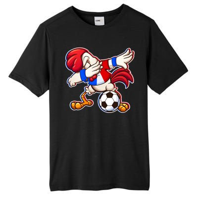 Dabbing French Soccer Rooster Tall Fusion ChromaSoft Performance T-Shirt