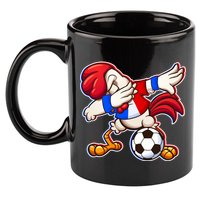 Dabbing French Soccer Rooster 11oz C Handle Ceramic Mug