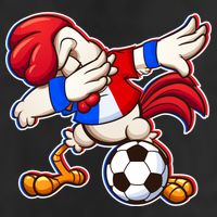 Dabbing French Soccer Rooster 11oz C Handle Ceramic Mug