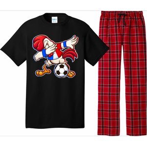 Dabbing French Soccer Rooster Pajama Set