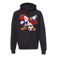 Dabbing French Soccer Rooster Premium Hoodie