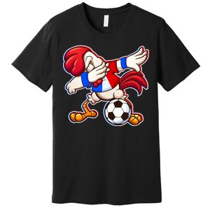 Dabbing French Soccer Rooster Premium T-Shirt