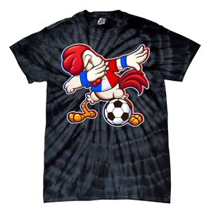 Dabbing French Soccer Rooster Tie-Dye T-Shirt