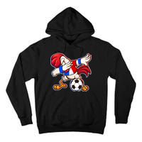 Dabbing French Soccer Rooster Tall Hoodie