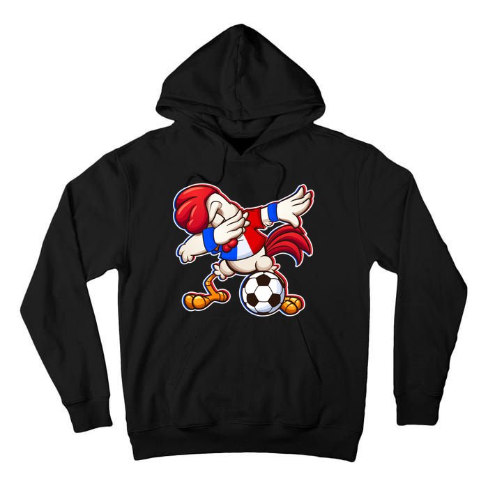 Dabbing French Soccer Rooster Tall Hoodie