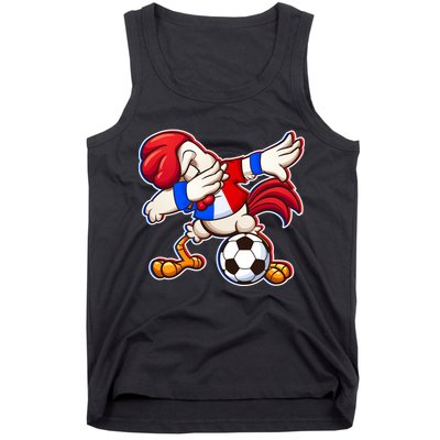 Dabbing French Soccer Rooster Tank Top