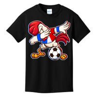 Dabbing French Soccer Rooster Kids T-Shirt