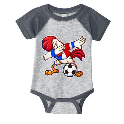 Dabbing French Soccer Rooster Infant Baby Jersey Bodysuit