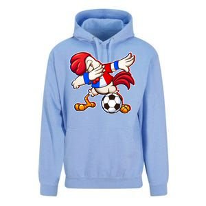 Dabbing French Soccer Rooster Unisex Surf Hoodie