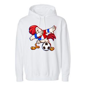 Dabbing French Soccer Rooster Garment-Dyed Fleece Hoodie