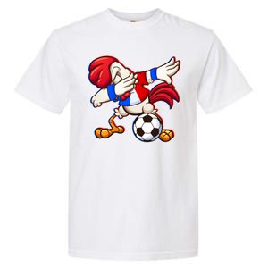 Dabbing French Soccer Rooster Garment-Dyed Heavyweight T-Shirt