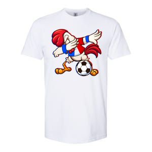 Dabbing French Soccer Rooster Softstyle CVC T-Shirt