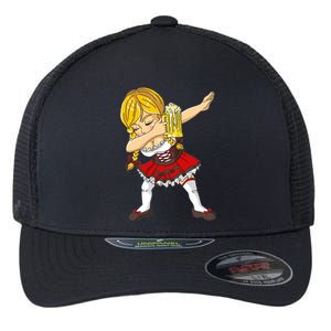 Dabbing German Girl Oktoberfest Flexfit Unipanel Trucker Cap