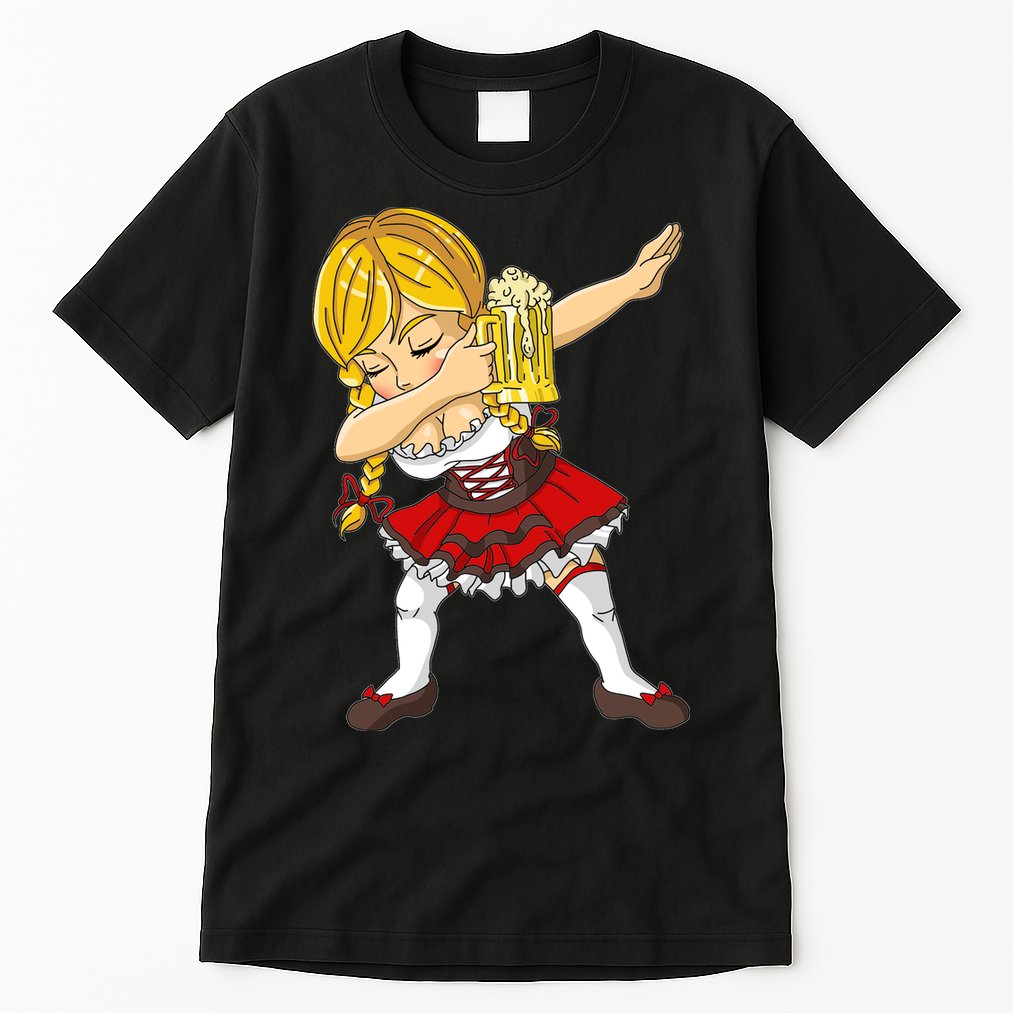 Dabbing German Girl Oktoberfest Tall T-Shirt