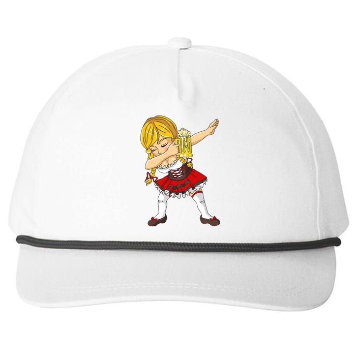 Dabbing German Girl Oktoberfest Snapback Five-Panel Rope Hat