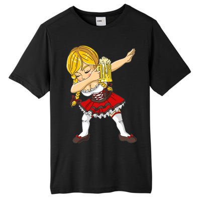 Dabbing German Girl Oktoberfest Tall Fusion ChromaSoft Performance T-Shirt