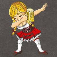Dabbing German Girl Oktoberfest Cotton Canvas Backpack