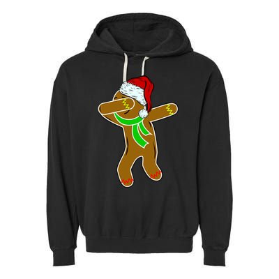 Dabbing Gingerbread Man Garment-Dyed Fleece Hoodie