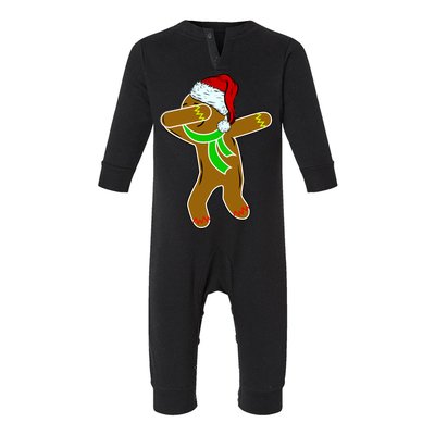 Dabbing Gingerbread Man Infant Fleece One Piece