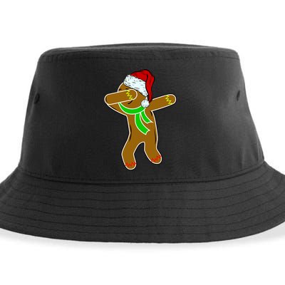 Dabbing Gingerbread Man Sustainable Bucket Hat