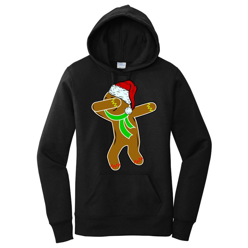 Dabbing Gingerbread Man Women's Pullover Hoodie