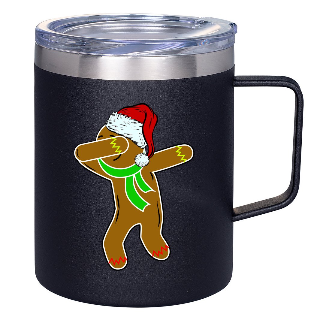 Dabbing Gingerbread Man 12oz Stainless Steel Coffee Mug