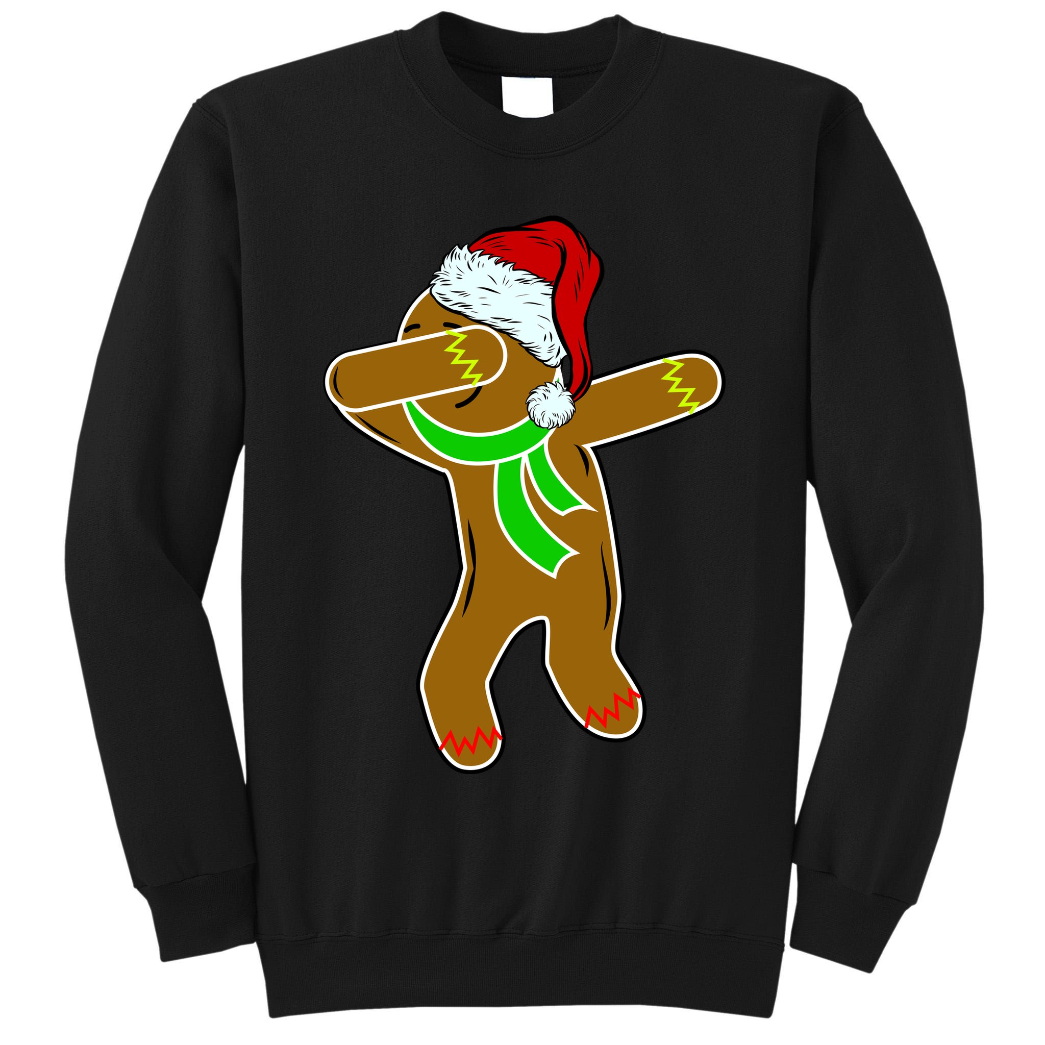 Dabbing Gingerbread Man Tall Sweatshirt