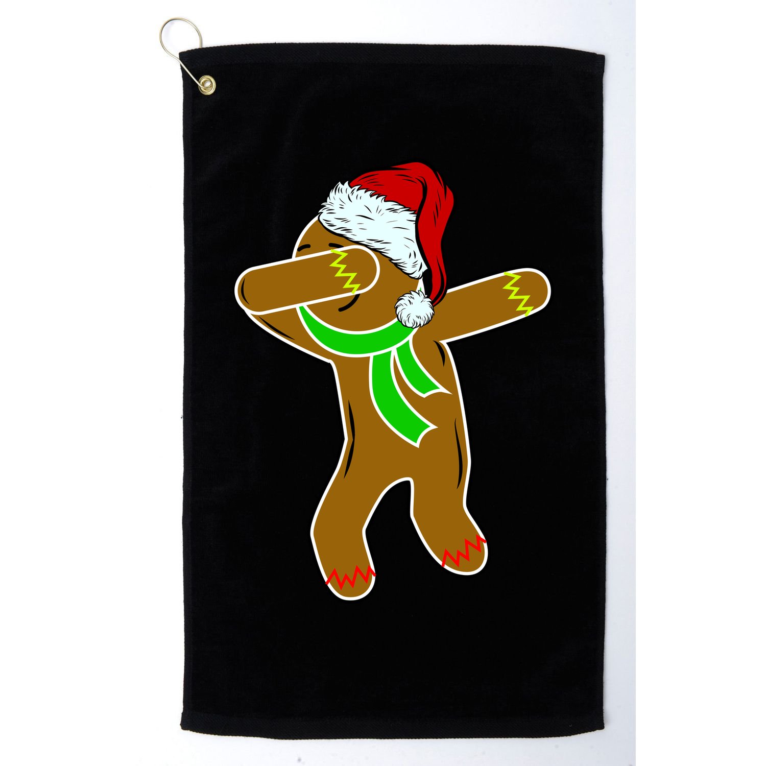 Dabbing Gingerbread Man Golf Towel