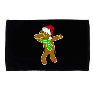 Dabbing Gingerbread Man Microfiber Hand Towel