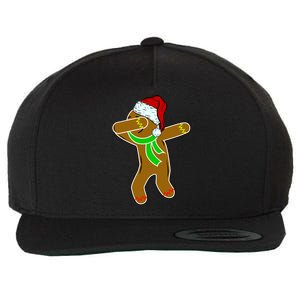 Dabbing Gingerbread Man Wool Snapback Cap