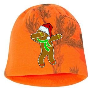 Dabbing Gingerbread Man Kati - Camo Knit Beanie