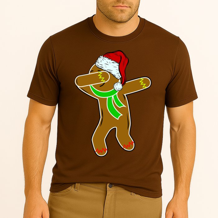Dabbing Gingerbread Man Cooling Performance Crew T-Shirt