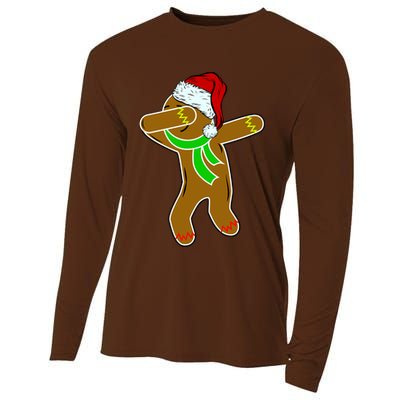 Dabbing Gingerbread Man Cooling Performance Long Sleeve Crew