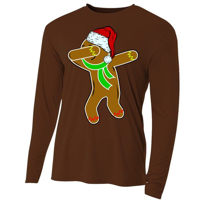 Dabbing Gingerbread Man Cooling Performance Long Sleeve Crew