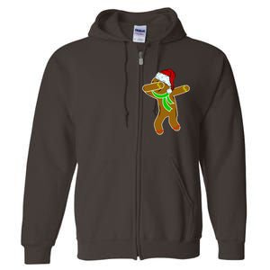 Dabbing Gingerbread Man Full Zip Hoodie