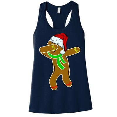 Dabbing Gingerbread Man Women's Racerback Tank