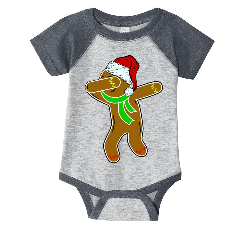 Dabbing Gingerbread Man Infant Baby Jersey Bodysuit