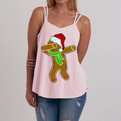 Dabbing Gingerbread Man Women's Strappy Tank