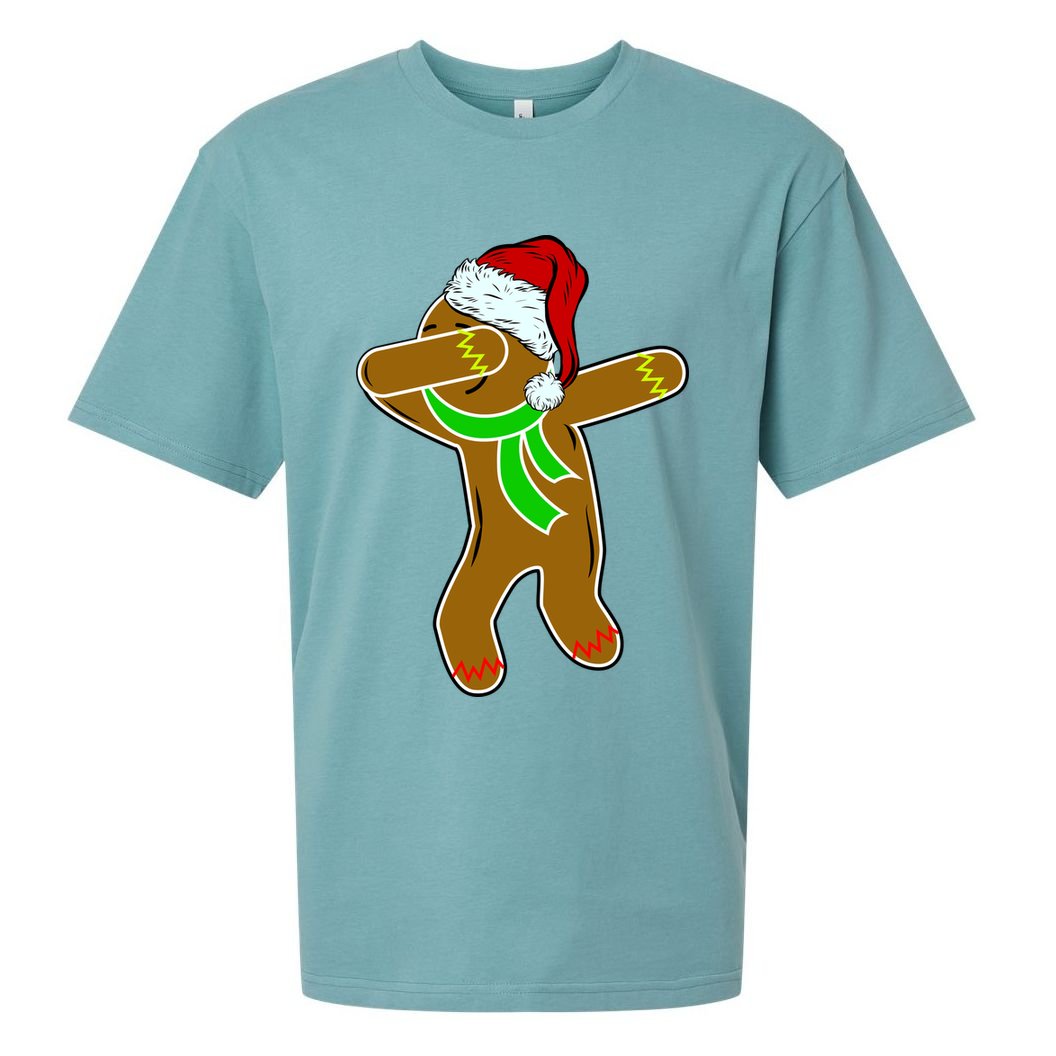 Dabbing Gingerbread Man Sueded Cloud Jersey T-Shirt