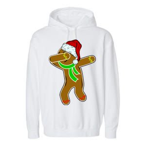 Dabbing Gingerbread Man Garment-Dyed Fleece Hoodie