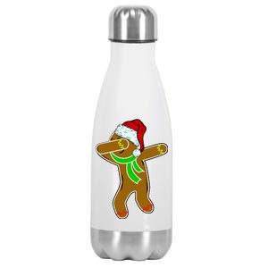 Dabbing Gingerbread Man Stainless Steel Insulated Water Bottle