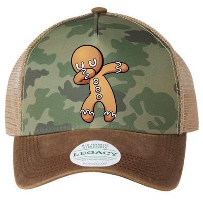 Dabbing Gingerbread Man Christmas  Legacy Tie Dye Trucker Hat