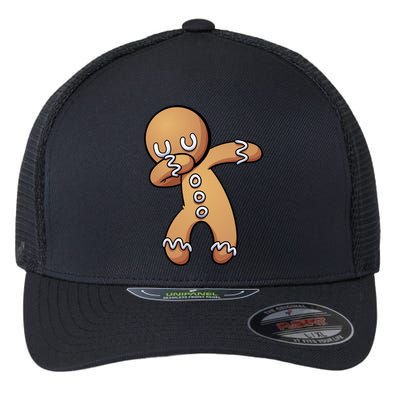 Dabbing Gingerbread Man Christmas  Flexfit Unipanel Trucker Cap