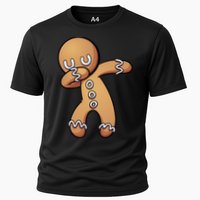 Dabbing Gingerbread Man Christmas  Cooling Performance Crew T-Shirt