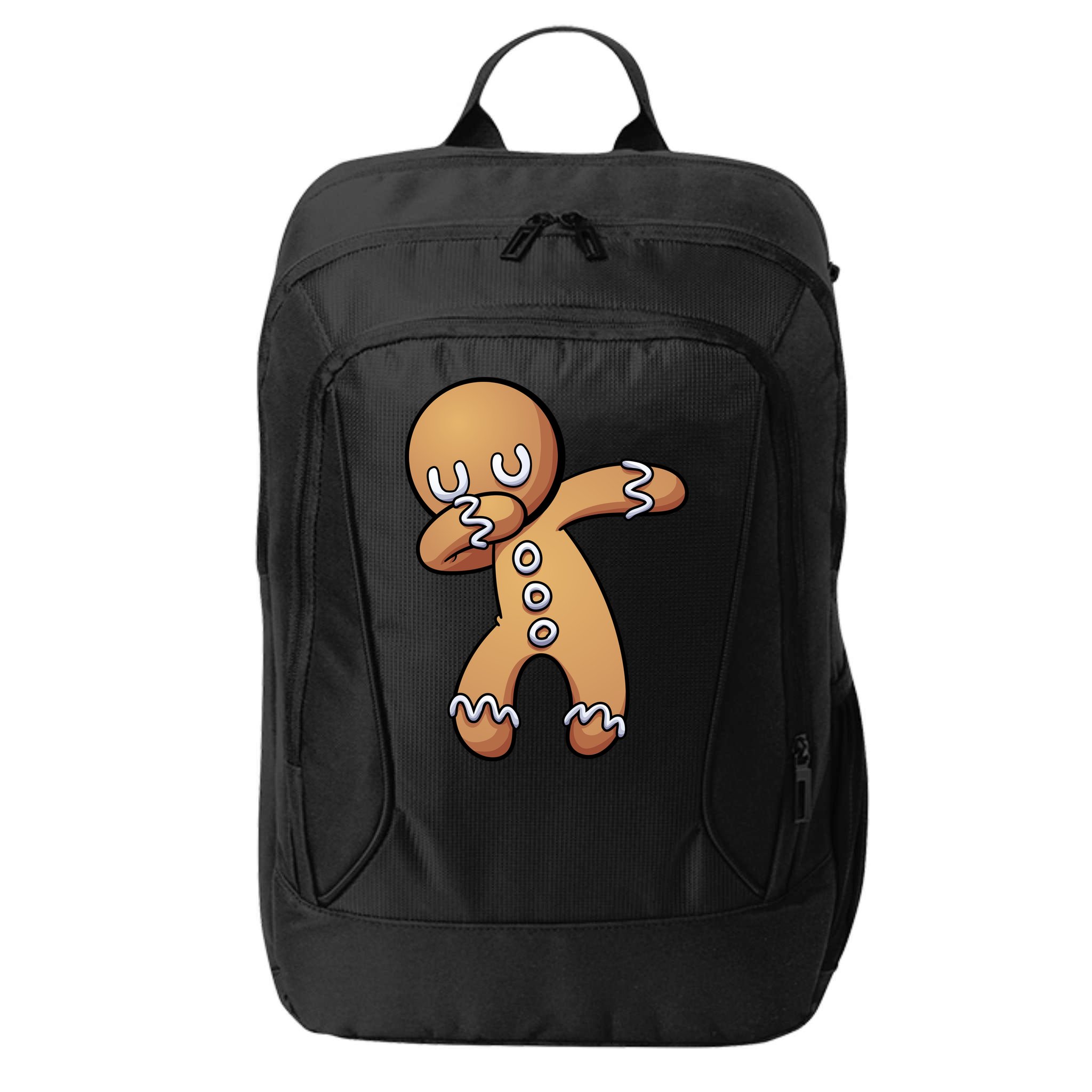 Dabbing Gingerbread Man Christmas  City Backpack