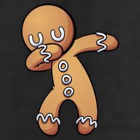 Dabbing Gingerbread Man Christmas  Adult Drive Performance Visor
