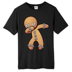 Dabbing Gingerbread Man Christmas  Tall Fusion ChromaSoft Performance T-Shirt