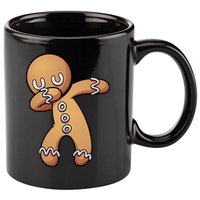 Dabbing Gingerbread Man Christmas  11oz C Handle Ceramic Mug