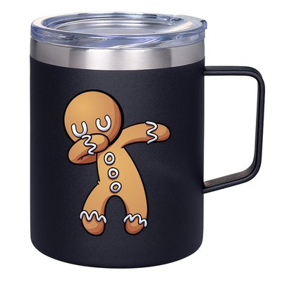 Dabbing Gingerbread Man Christmas  12oz Stainless Steel Coffee Mug