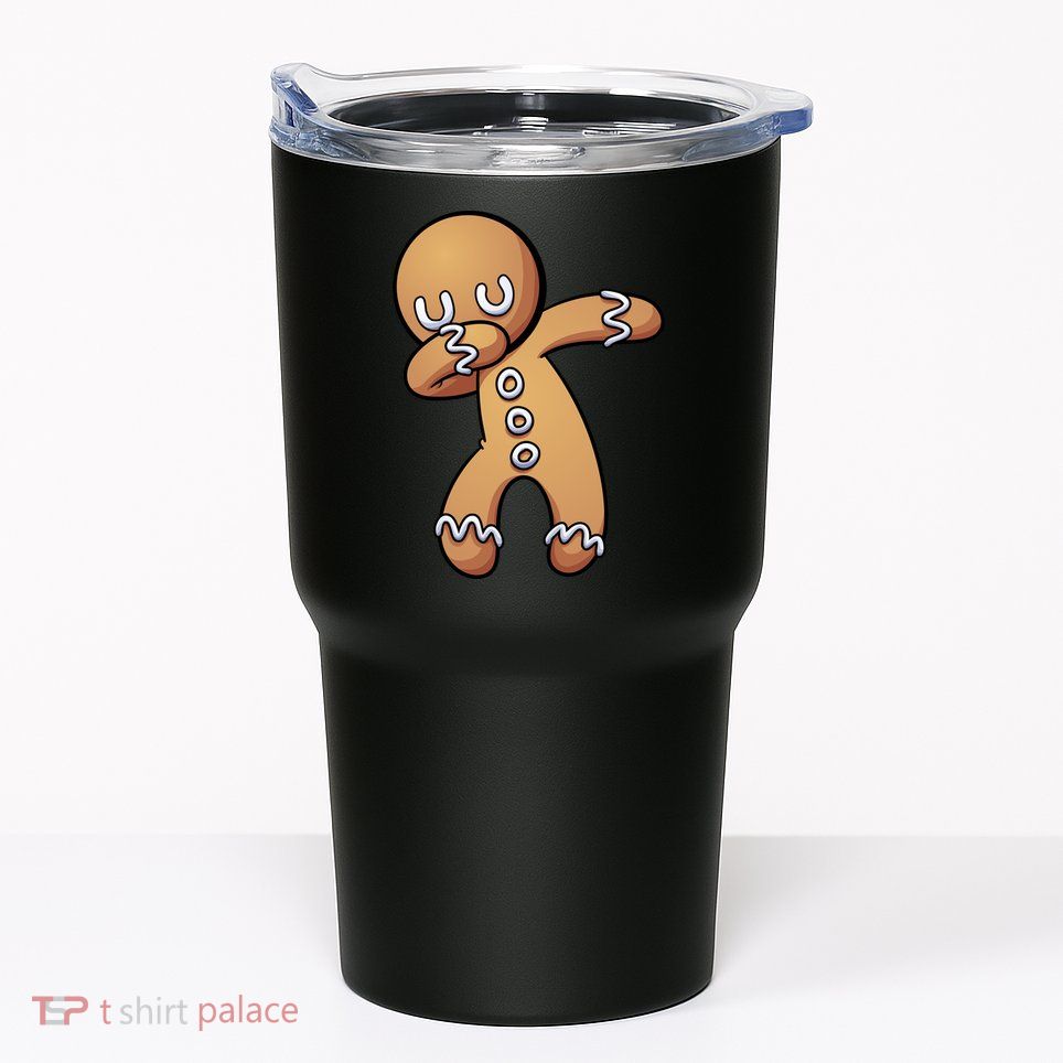 Dabbing Gingerbread Man Christmas  Tumbler